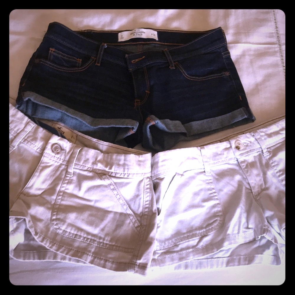 Lot of 3 Hollister/A&F shorts! Size 1/2